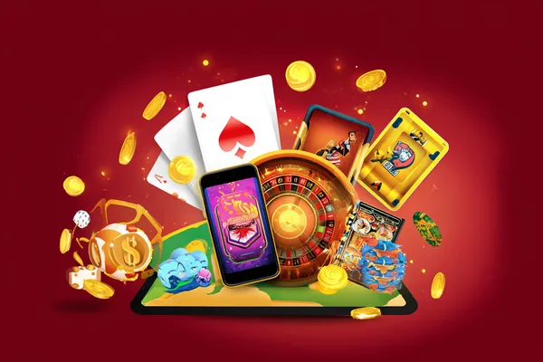 JLWAFA Mobile Casino — Play anytime, anywhere A player using their smartphone during a festive local event, representing JLWAFA’s fully mobile-friendly casino.
